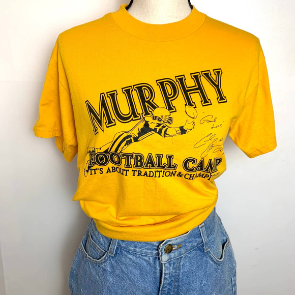 Vintage 90s Football Local Champs T-shirt- XS - Picture 8 of 11